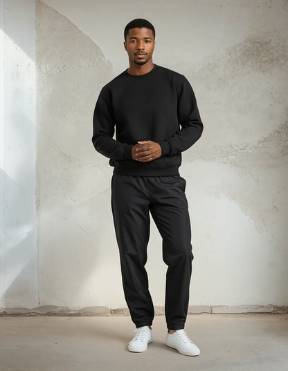 The Icon Crew Sweater Black