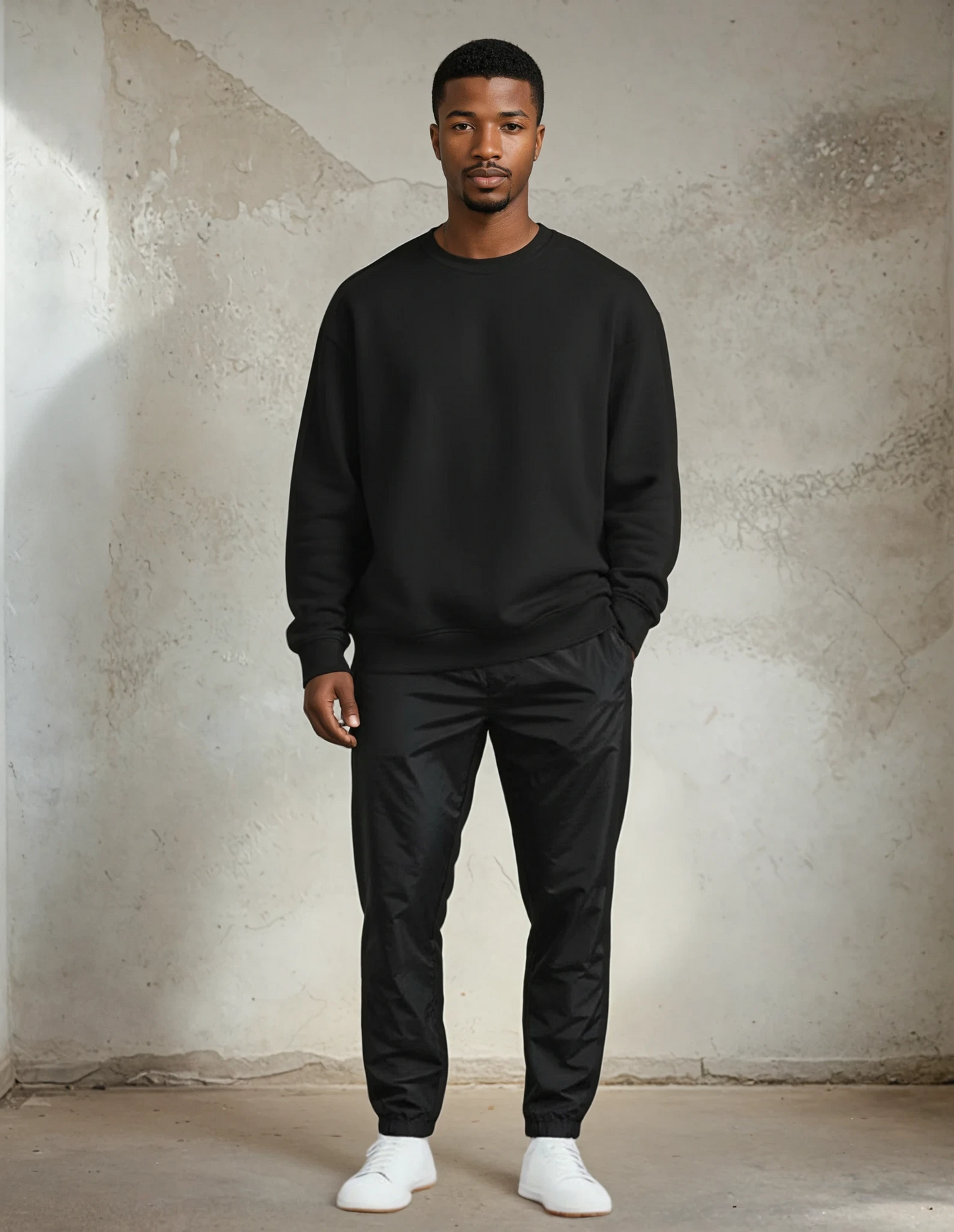 The Icon Crew Sweater Black