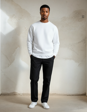 The Icon Crew Sweater White